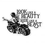 "Ride Like A Beast" Sticker